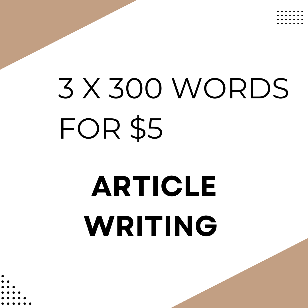 Experienced Writer That Will Do Article Writing and Blogging