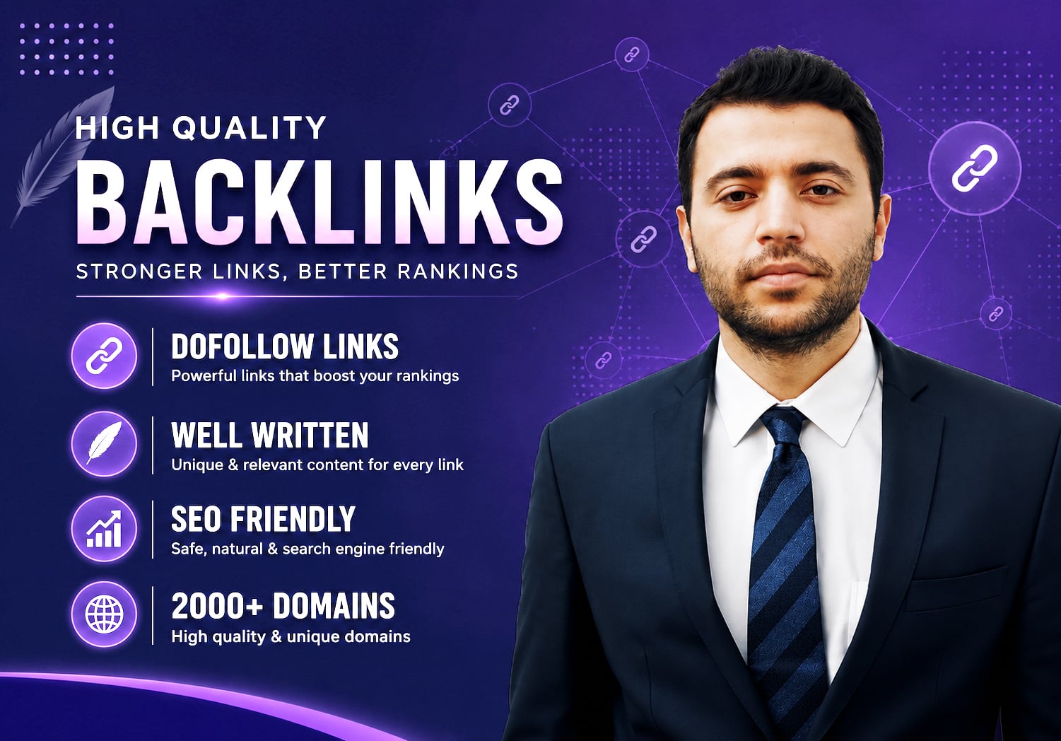 I Will Create 1000 Dofollow Backlinks for Your Website 