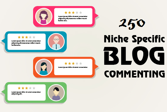 250+ Blog/image/other comments Niche Relevant Backlin...