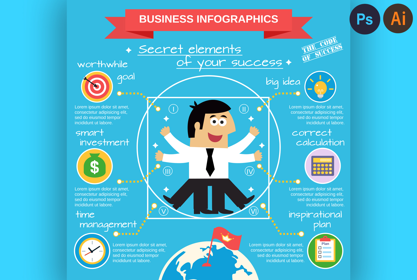 I will create professional infographic