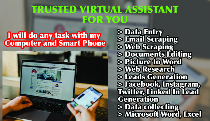 I will do data entry email scraping pdf to word document editing copy paste work
