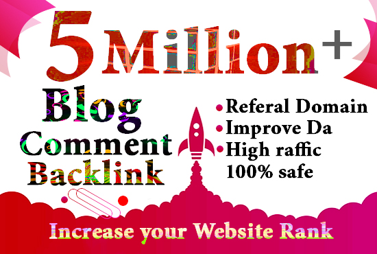 I will do 5 million gsa,dofollow,blog comment backlinks for website ranking