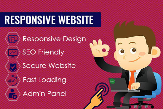 I will design user friendly responsive website
