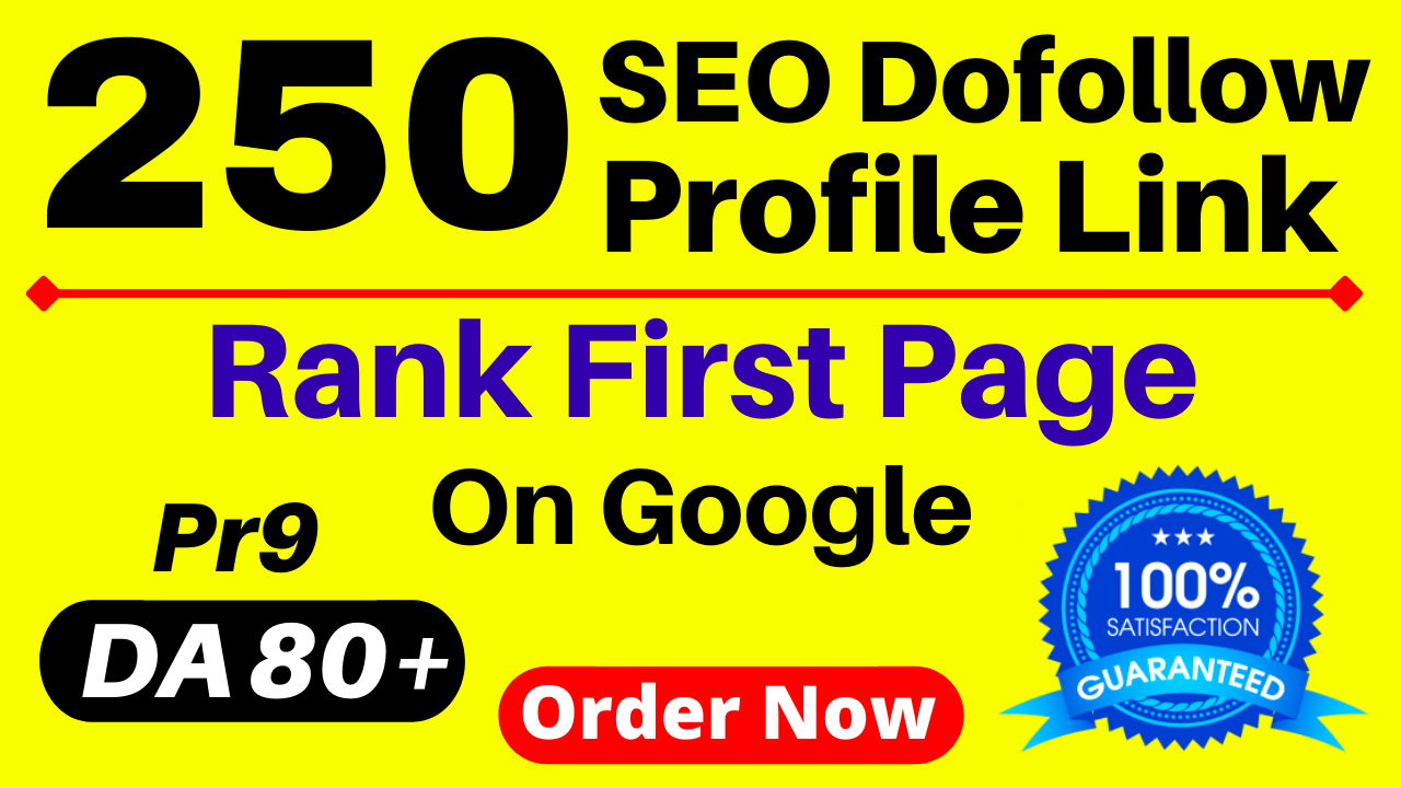 Manually 250 SEO Do-Follow High Authority Profile Backlinks About.me Quora Ted Myspace Scribd Etc