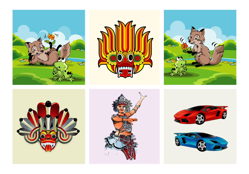 Editable vector illustrations and logos for your requirement