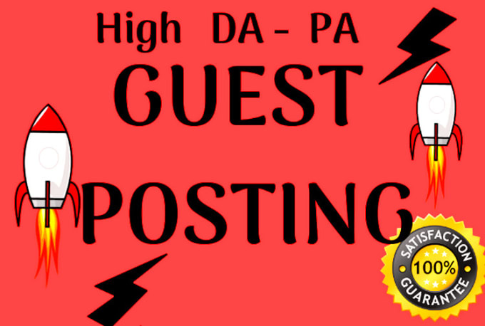 I Will Provide HQ DA 40+ Guest Posts Backlinks