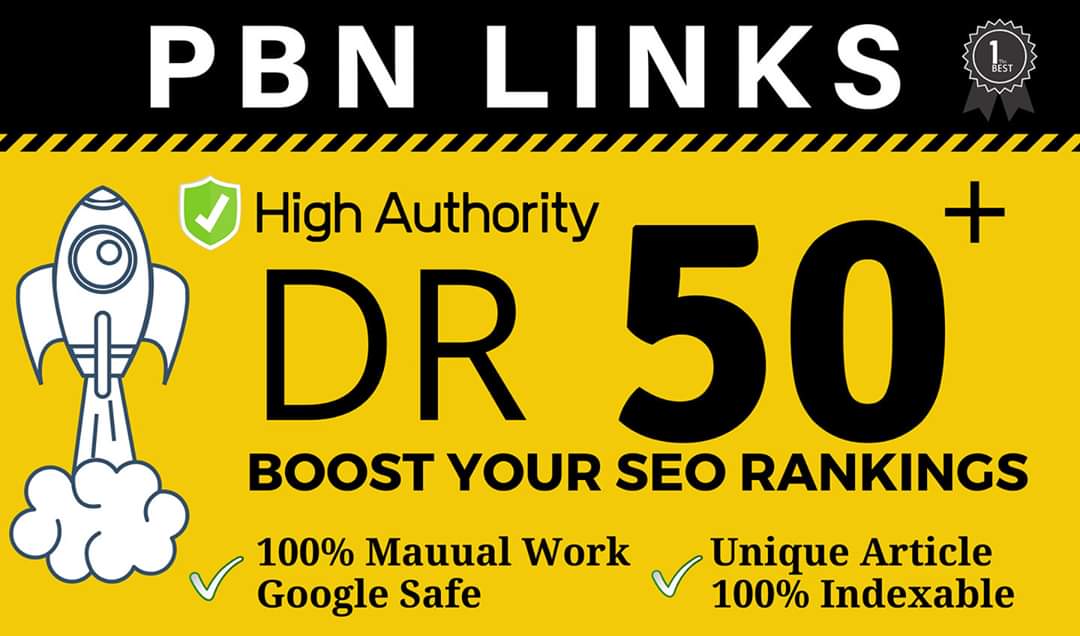 I Will Do 10 High Quality DR 50+ PBN Backlinks for 10$