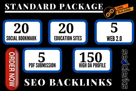 I will make 3 best seo services package in 2020,link building backlinks