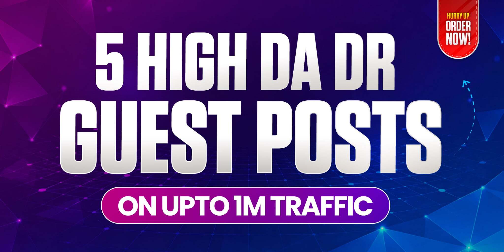 5 High DR Guest Posts on Upto 1M Traffic Authority We...