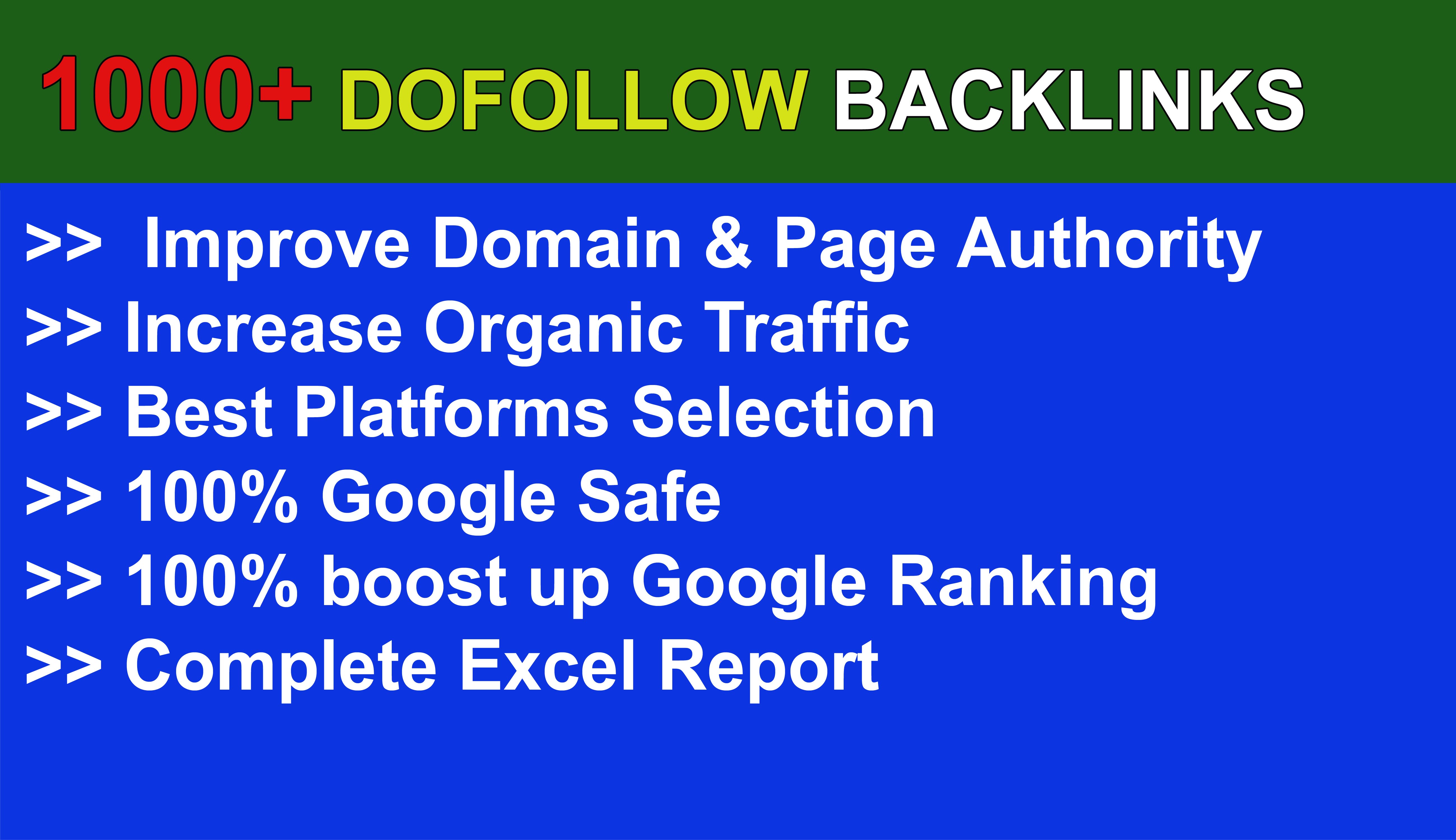 I Will Create 1000+ High Authority Dofollow Backlinks