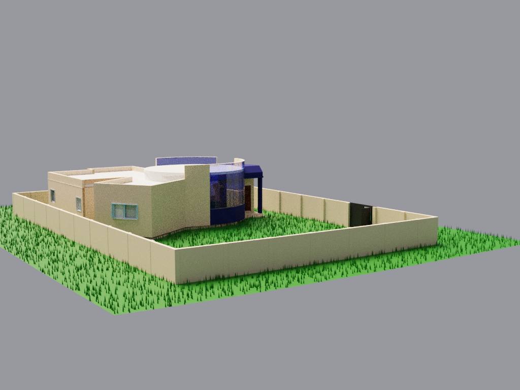 get a 3D photo for your architect plan by blender (.blend, dae)