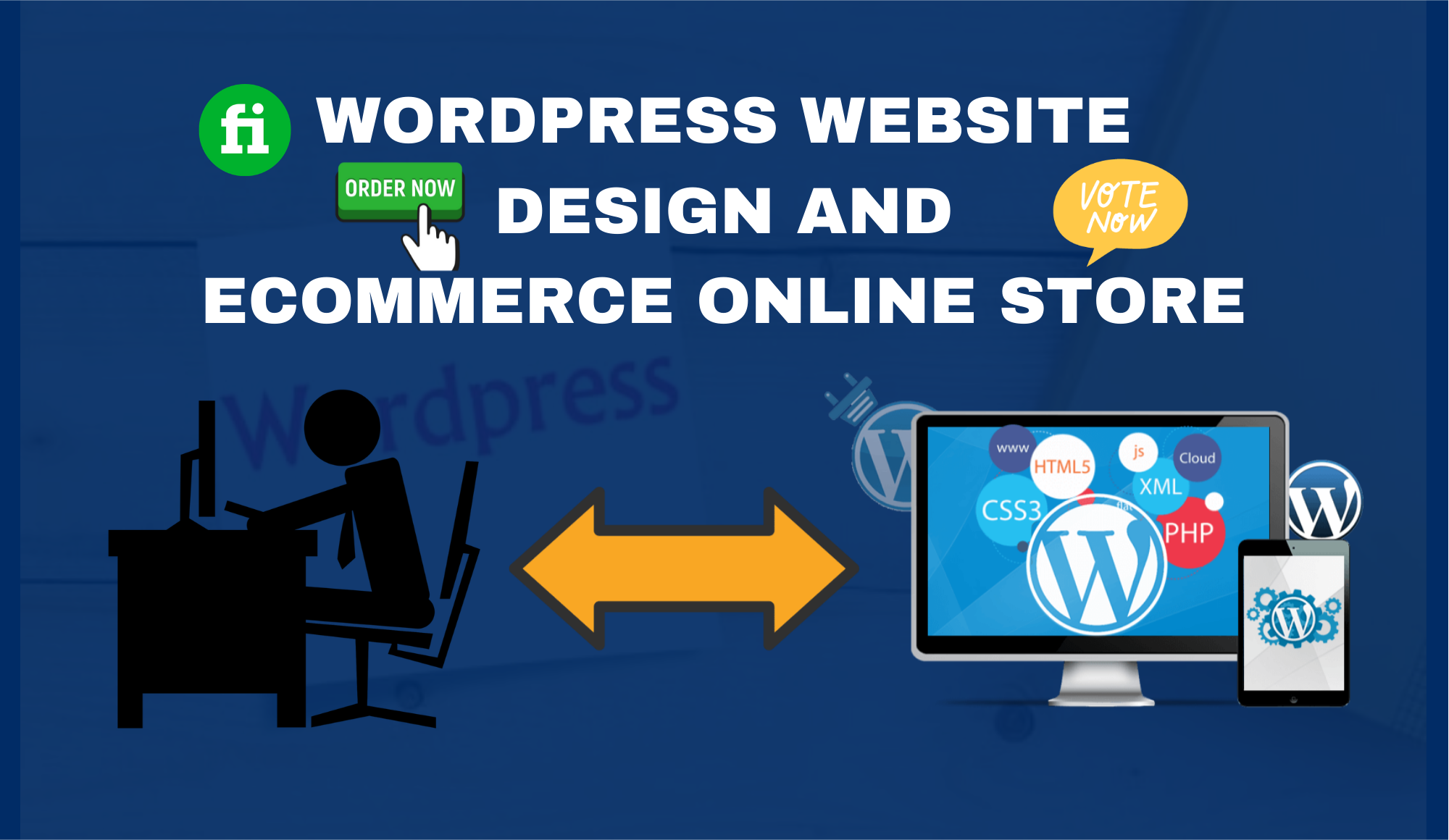 I will design your wordpress website or redesign website