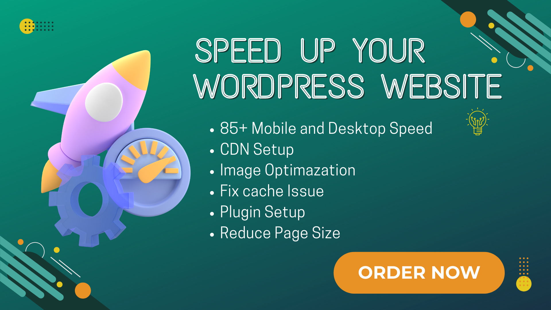 I will speed up wordpress website for google pagespeed insights