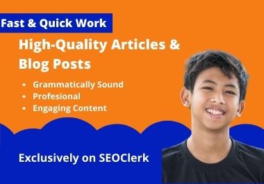 Expert SEO Content Writer - 2X1000 words