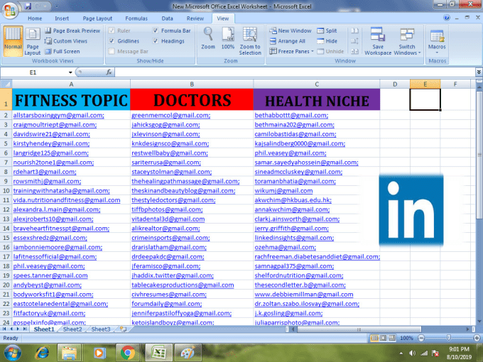 I will collect 500+ social media emails needed for your business