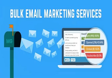 I will send bulk email in inbox and email marketing services