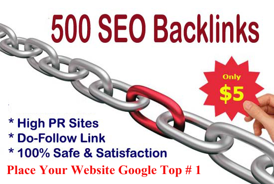 I Will Create 500 Do Follow High PR4 - PR7 Backlinks 