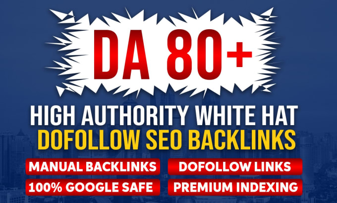 I will do 10 high quality white hat SEO backlinks DA 80 plus websites