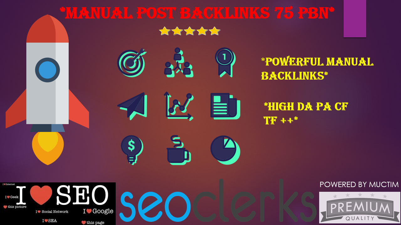 75 Premium PBN Backlinks Permanent Plus DA PA CF TF M...