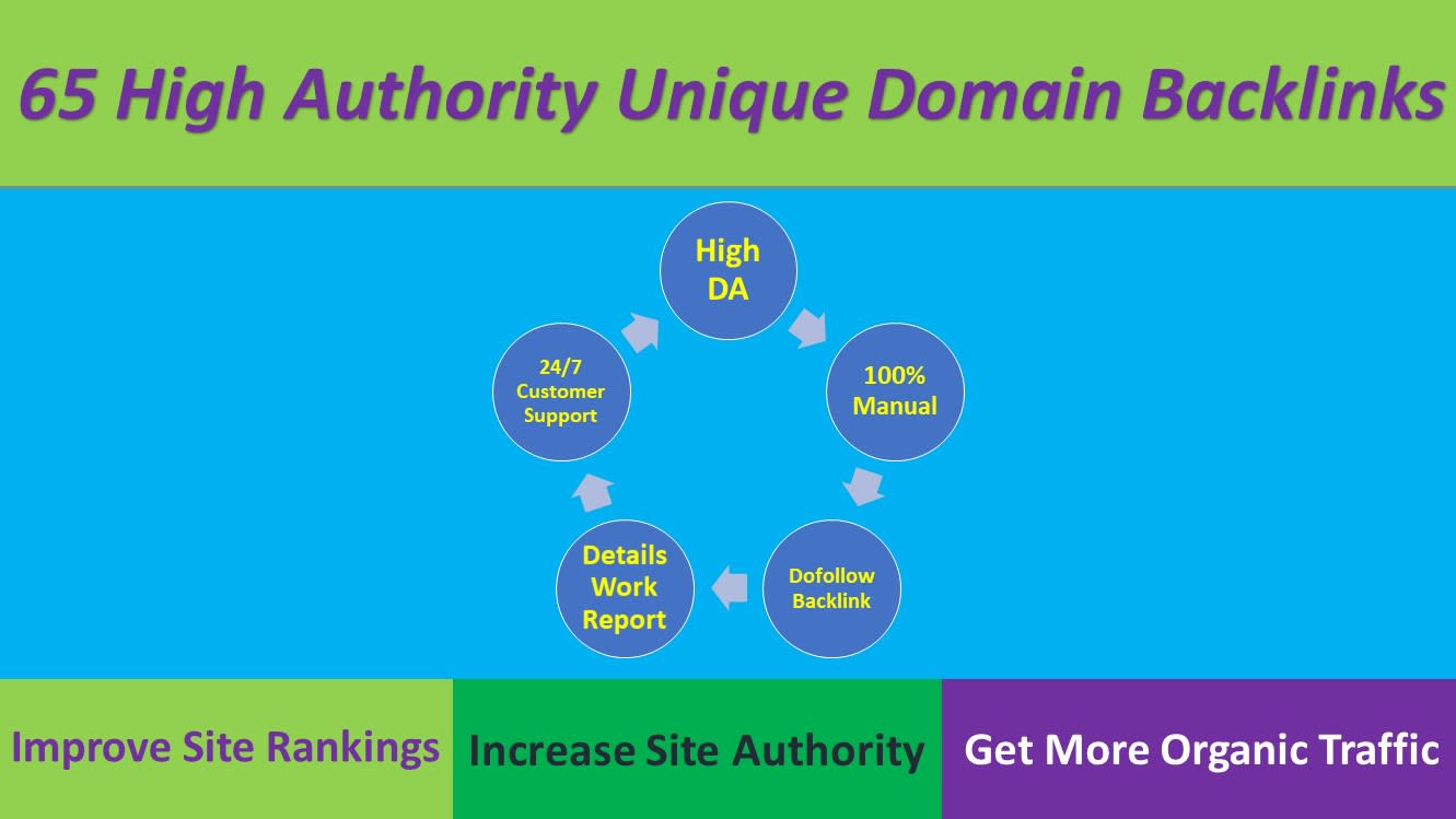 I will Build 65 Manual High Authority Do-follow Links with 2000 2nd Tier Links for 1st page ranking