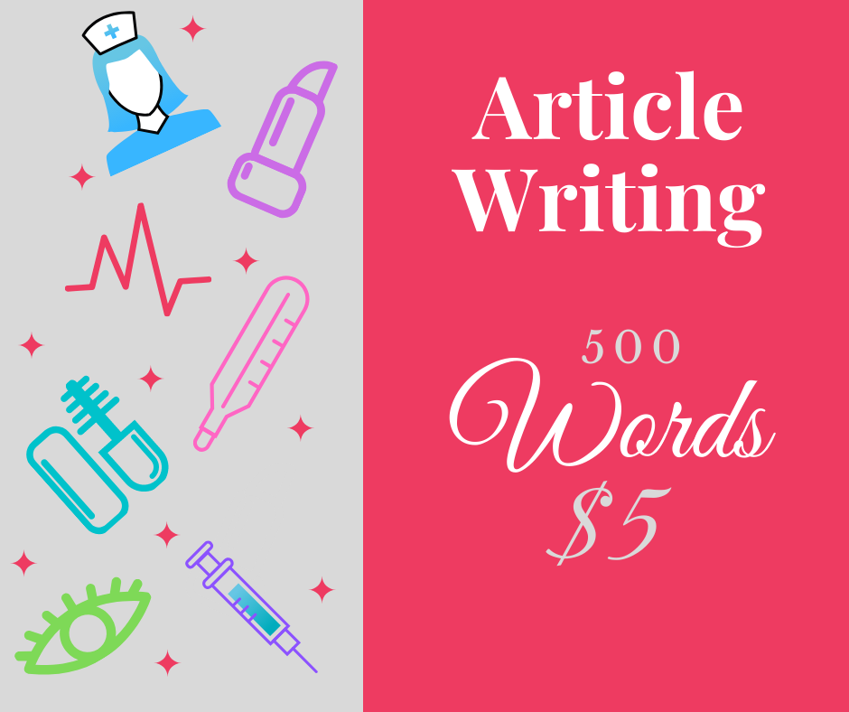  Write A Blog Or SEO Article 10 x 500 Words On Health & Beauty
