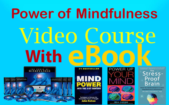 power of mindfulness professional video course MRR, eBook