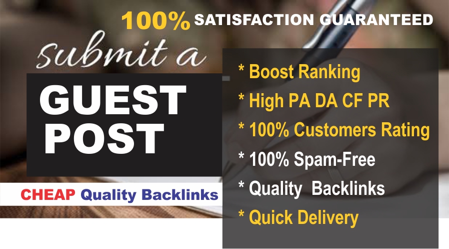 I will guest post on high DA website for traffic, Sa...