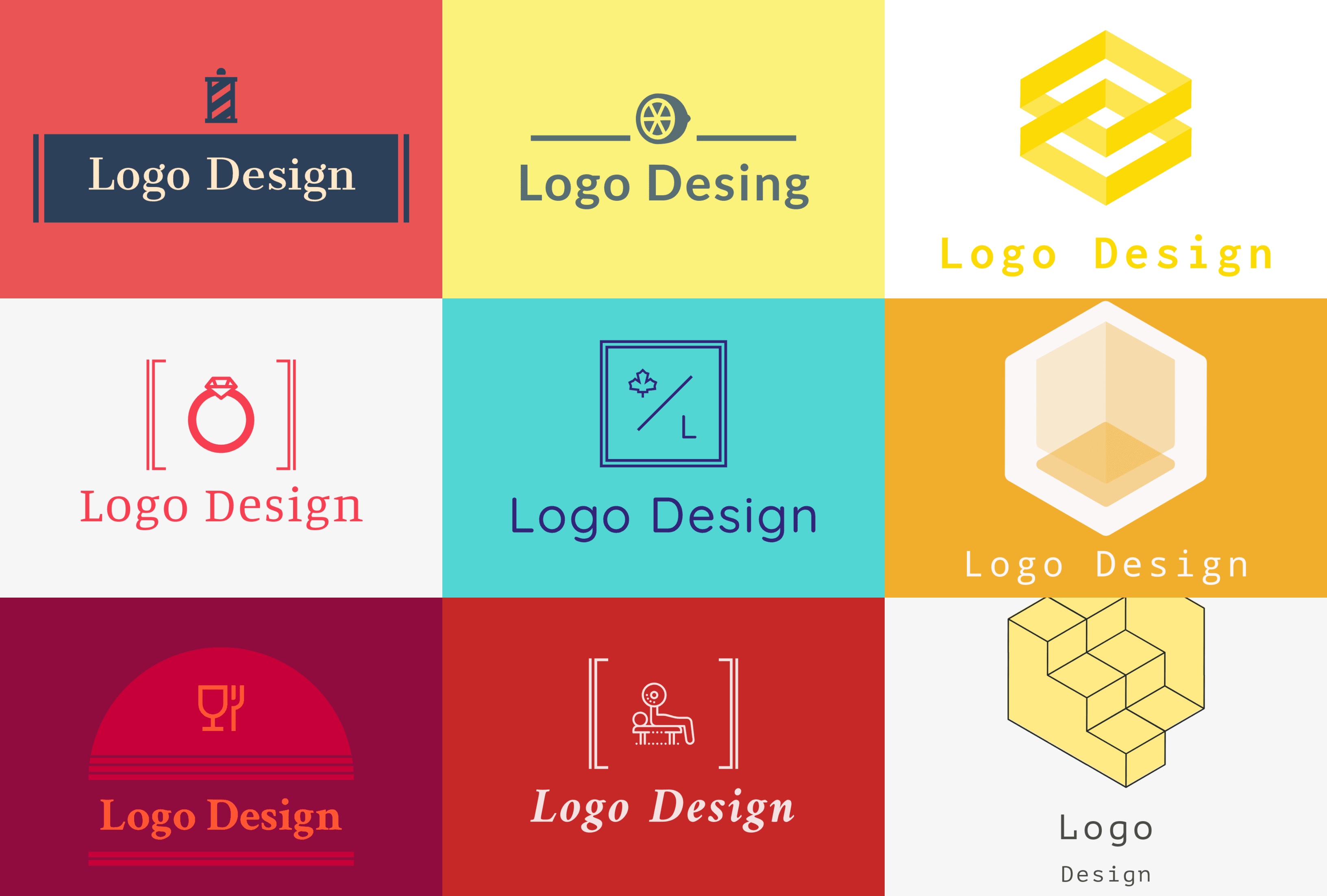 3 creative logo design 2D for you in just 24 hours 