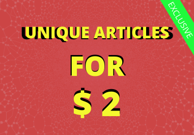 I will Write Unique Articles of 500 Words In One day