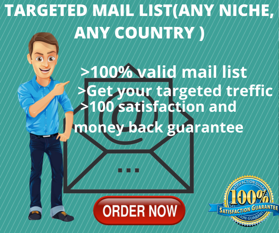I will provide you 2k niche targeted email list