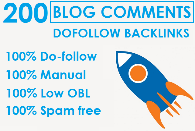 I will Do 200 Dofollow Blog Comments On High DA PA sites