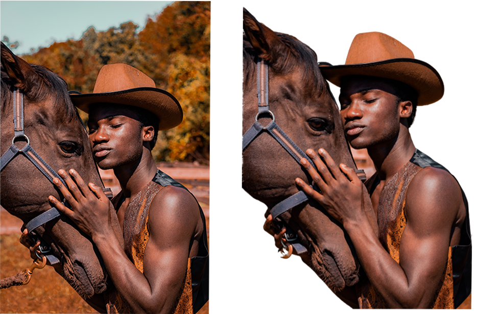 Professionally remove background, retouching and cropping for any image 