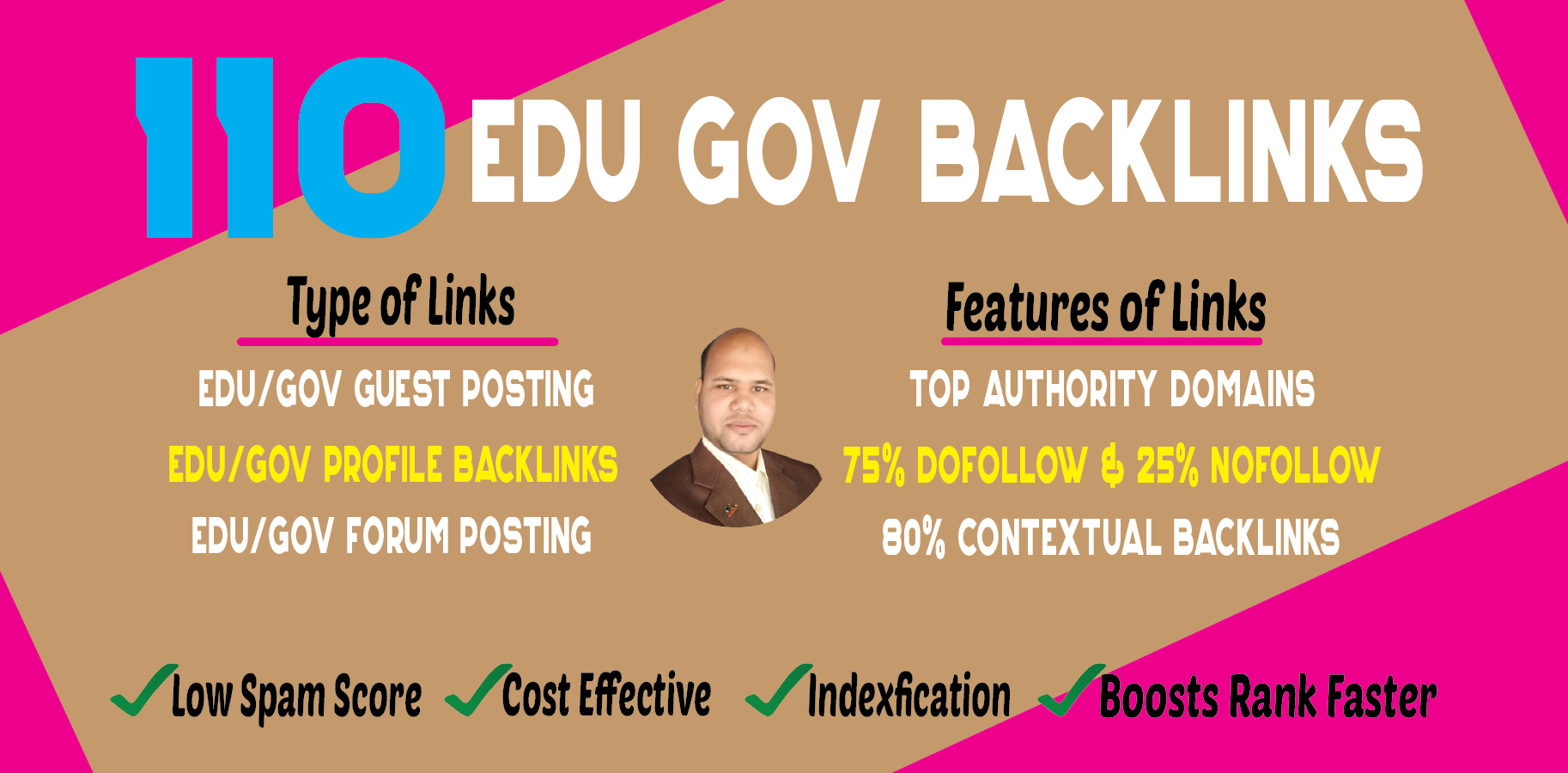 110 EDU GOV Backlinks Manually Created From TOP Authority Domains