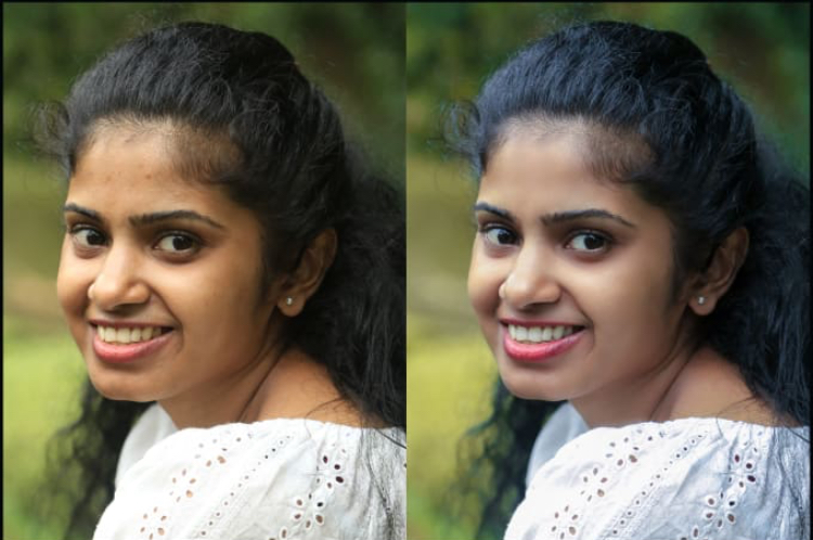 Photo editing, background removing and skin retouching 