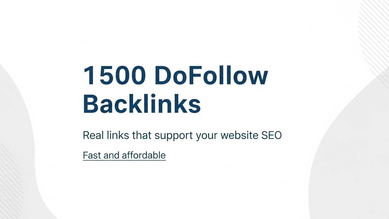 I will create 1500 real DoFollow backlinks to support your website SEO