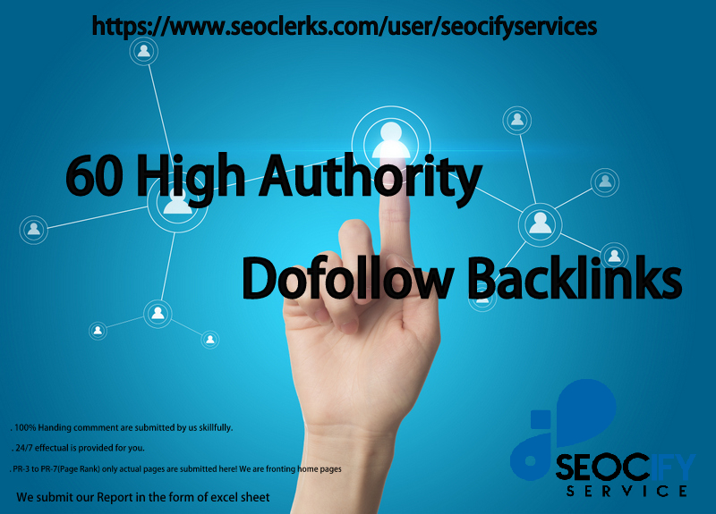 I will do 60 Dofollow Backlinks to improve your Websi...