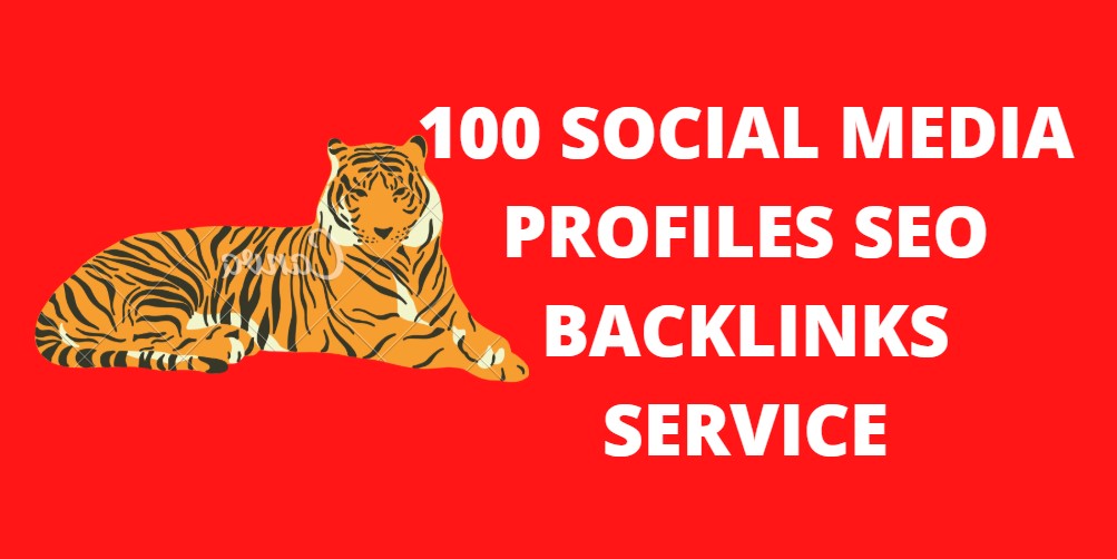 I will create 100 social media profiles SEO backlinks...
