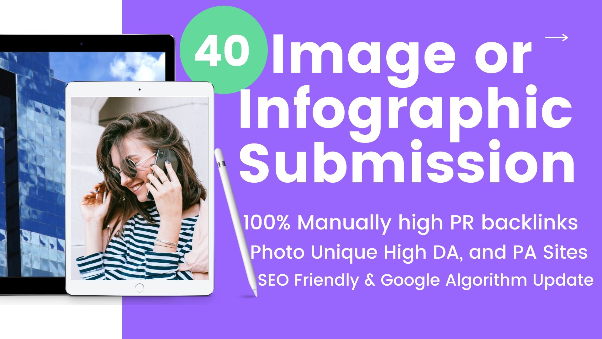I will do 40 image or infographic submission on high ...