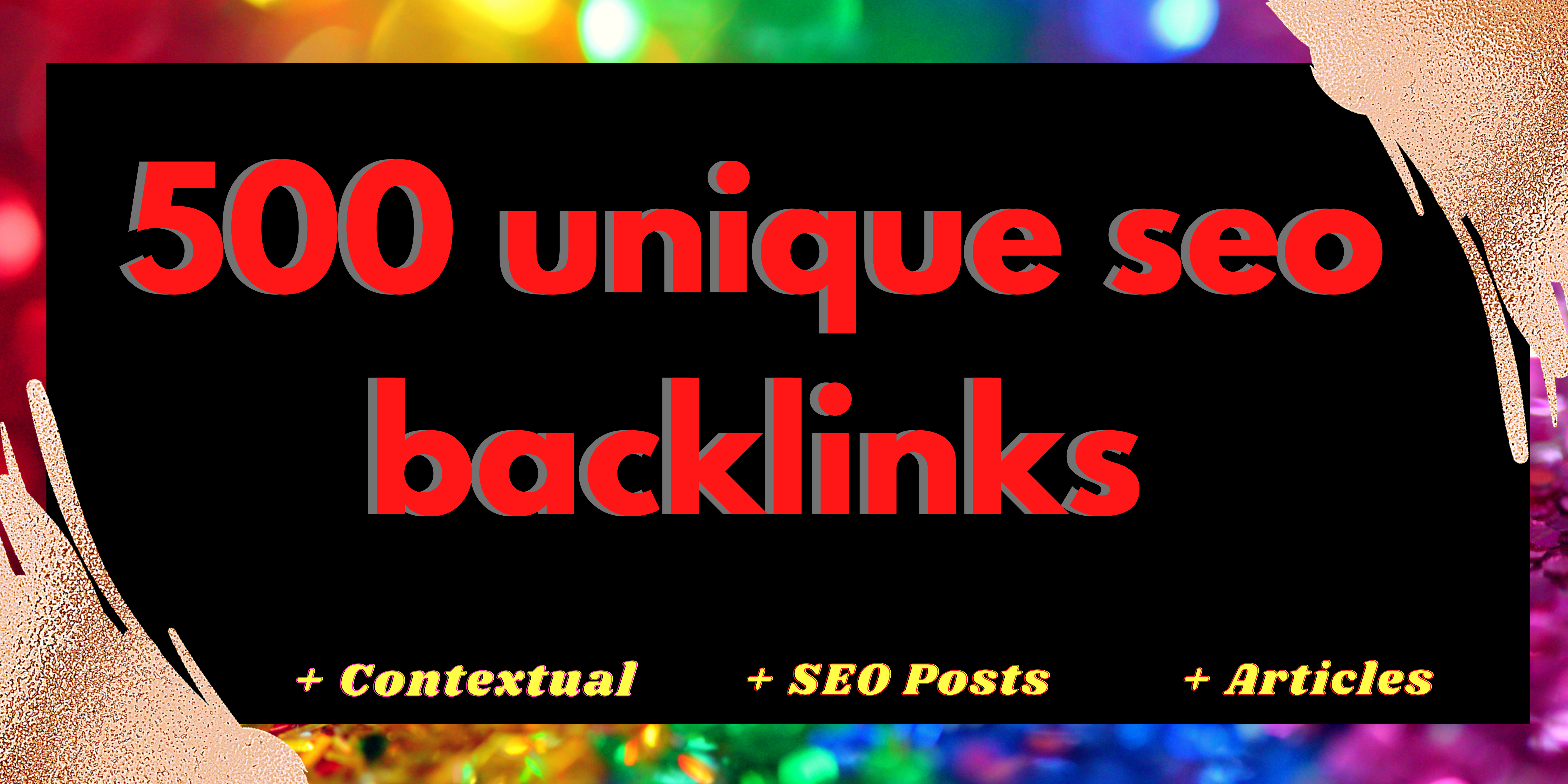 I will build 500 SEO backlinks white hat manual link building service for google top ranking