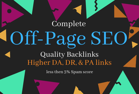 Complete Off Page SEO Service - DA 50+ High Quality Backlinks