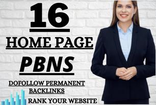 I will Build 16 PBNs Backlinks Do Follow Permanent Home Page On DA 50+ and DR 30+ Sites Only