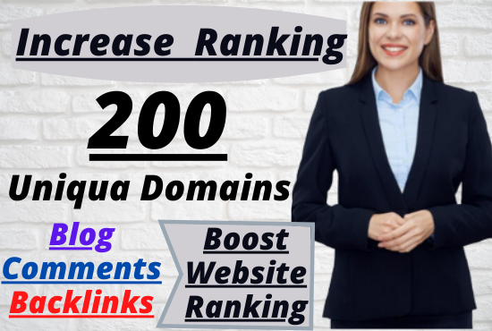 I will make 200 Unique Domains Manually Dofollow Blog Comments High Quality SEO Backlinks