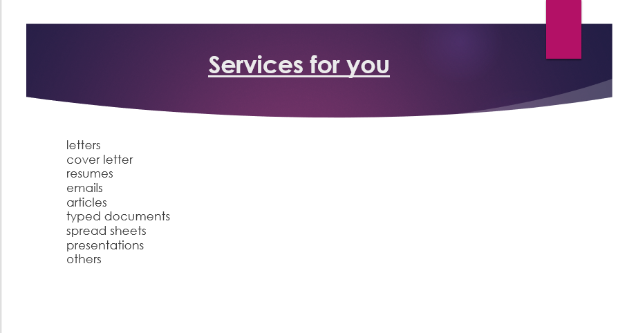 Contact for quality documents including, letters, emails,official documents