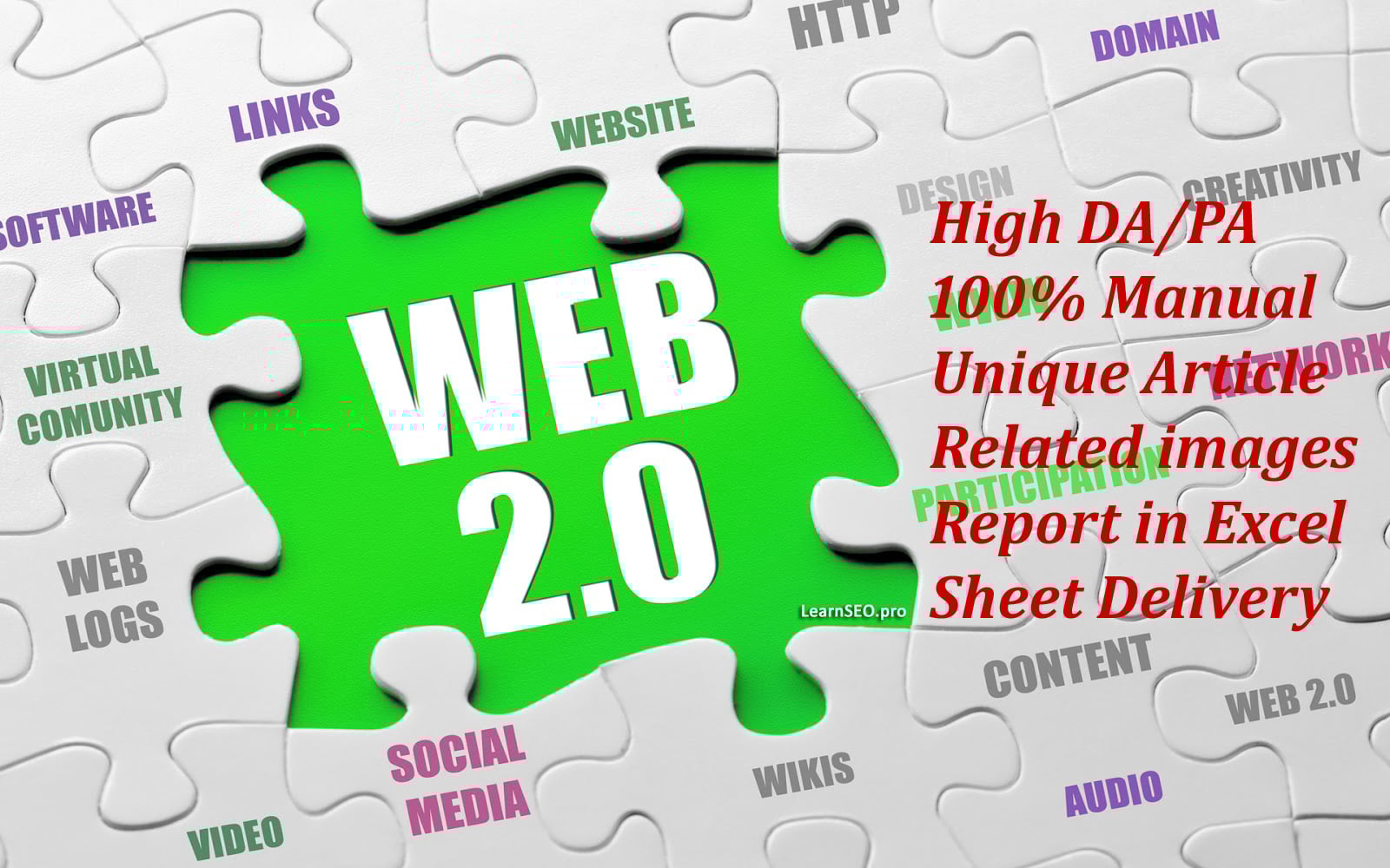 High Domain Authority 20 Web 2.0 back-links