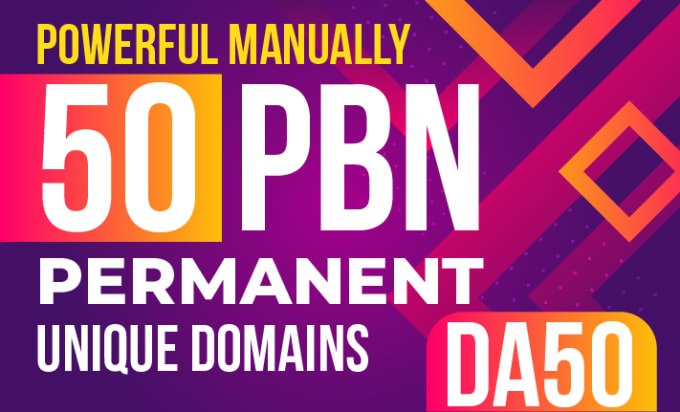 Get 50 PBN links contextual backlinks on high domain authority DA 50+ SEO backlinks