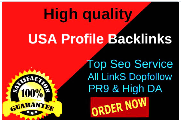 Do 150 High da profile backlinks, safe SEO link building service manually