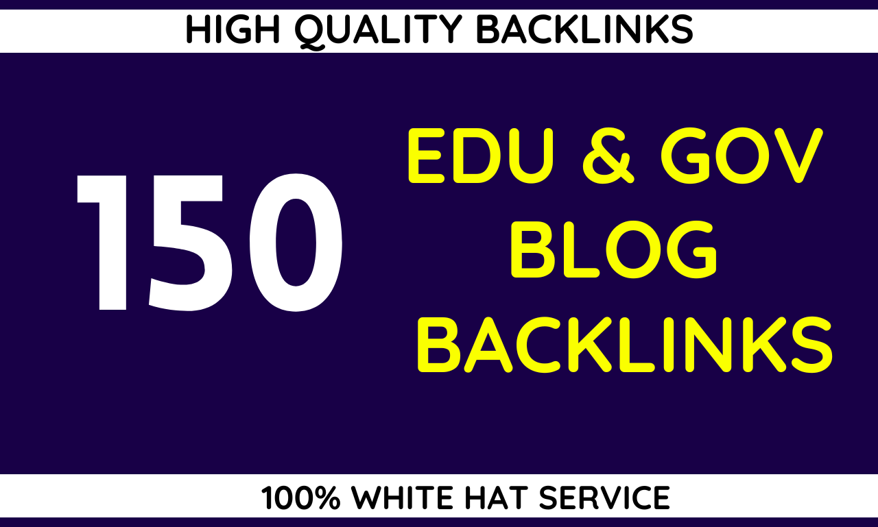  Provide 150+ High Authority Edu Gov Blog Comment Backlinks