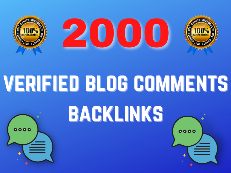I will build 2000 verified blog comments