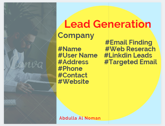 I will be 100 b2b Lead Generation and Targeted Email