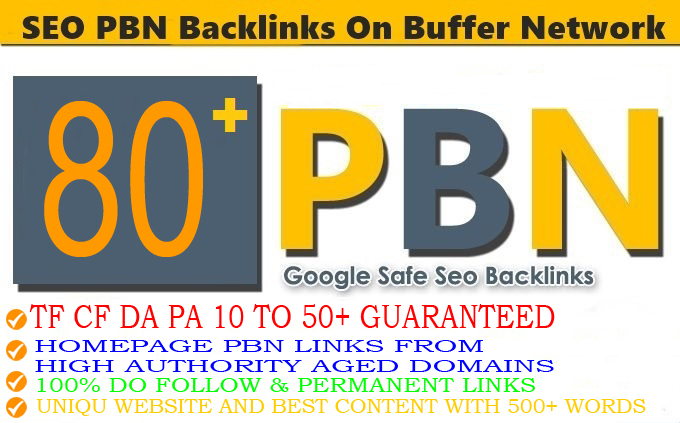 80+Permanent PBN Backlinks Web2.0 With High TF CF DA ...